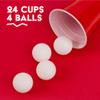 BayView Games Beer Pong Set  24 Reusable Cups & 4 Durable Pong Balls | Americas #1 Drinking Game for Parties, Outdoor Events & Gifts for Friends & Family view 4