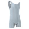 Yartina Men's Athletic One Piece Tank Bodysuit Unitard Wrestling Singlet Sleeveless Veat Leotard Jumpsuit Silver-gray Large view 4