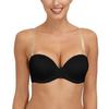 Women's Strapless Backless Clear Back Straps Full Figure Coverage Minimizer Convertible Bras for Wedding Plus Size Black,42F view 4