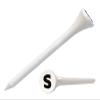 Clip Wipes Golf Tees  2  (100/Pack)  Custom TEECUP Imprint - Personalized Monogram Initial Letters (A-Z) (WHT-BLK-S) view 1