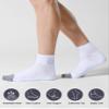 CS CELERSPORT 6 Pack Men's Ankle Socks with Cushion Athletic Running Socks, White, Shoe Size: 12-15 view 3