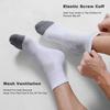 CS CELERSPORT 6 Pack Men's Ankle Socks with Cushion Athletic Running Socks, White, Shoe Size: 12-15 view 4