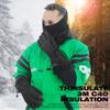 MCTi Waterproof Mens Ski Gloves Winter Warm 3M Thinsulate Snowboard Snowmobile Cold Weather Gloves Black Small view 2