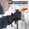 MCTi Waterproof Mens Ski Gloves Winter Warm 3M Thinsulate Snowboard Snowmobile Cold Weather Gloves Black Small view 3