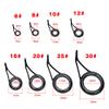 8pcs Single Leg Fishing Rod Guides Replacement, Ceramic Fishing Pole Rod Guide Rings, Casting Rod Eyes and Guides Eyelet Repair Kit Fishing Rod Repair Kit Fishing Guides Eyelets view 2