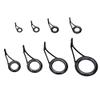 8pcs Single Leg Fishing Rod Guides Replacement, Ceramic Fishing Pole Rod Guide Rings, Casting Rod Eyes and Guides Eyelet Repair Kit Fishing Rod Repair Kit Fishing Guides Eyelets view 4