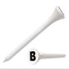 Clip Wipes Golf Tees  2  (100/Pack)  Custom TEECUP Imprint - Personalized Monogram Initial Letters (A-Z) (WHT-BLK-B) view 1