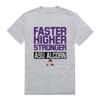 Alcorn State Braves NCAA Workout Tee Shirt - Heather Grey, Large
