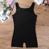 Yartina Men's Athletic One Piece Tank Bodysuit Unitard Wrestling Singlet Sleeveless Veat Leotard Jumpsuit Black Medium view 4
