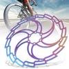 160mm 180mm 203mm Disc Brake Rotor with 6 bolts, Stainless Steel Electroplating Color Dazzling Disc Brake (203mm) view 4