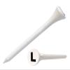 Clip Wipes Golf Tees  2  (100/Pack)  Custom TEECUP Imprint - Personalized Monogram Initial Letters (A-Z) (WHT-BLK-L) view 1