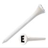 Clip Wipes Golf Tees  2  (100/Pack)  Custom TEECUP Imprint - Personalized Monogram Initial Letters (A-Z) (WHT-BLK-E) view 1