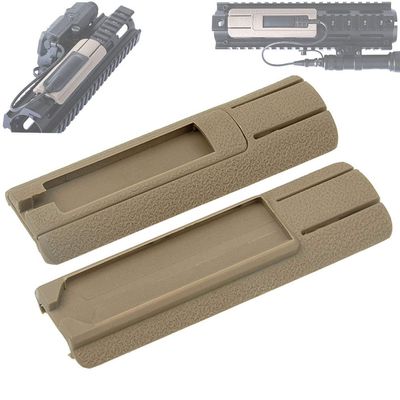LThyzszb Tactical Light Pressure Switch Mount Plate Kit TD Scar Pocket Panel for 20mm Picatinny Rail Flashlight PEQ Remote Switch Accessories (Tan)