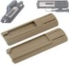 LThyzszb Tactical Light Pressure Switch Mount Plate Kit TD Scar Pocket Panel for 20mm Picatinny Rail Flashlight PEQ Remote Switch Accessories (Tan) view 1