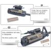 LThyzszb Tactical Light Pressure Switch Mount Plate Kit TD Scar Pocket Panel for 20mm Picatinny Rail Flashlight PEQ Remote Switch Accessories (Tan) view 2