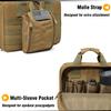 DBTAC Gun Range Bag XS | Tactical 1~2 Pistol Bag Firearm Shooting Case with Lockable Zipper for Handguns and Ammo (Brown) view 4