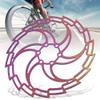 Keenso 160mm 180mm 203mm Disc Brake Rotor with 6 Bolts, Stainless Steel Electroplating Color Dazzling Disc Brake (180mm) view 4