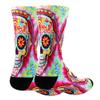 Benefeet Sox Unisex Funny Crazy Socks for Men Novelty Halloween Cool Floral Skull Socks Boys 360 Seamless 3D Print Basketball Athletic Tube Sock Wacky Skeleton Ugly Sock Halloween Gifts view 4