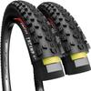 Fincci Pair 27.5 x 2.25 Inch Mountain Bike Tire 57-584 Foldable 60 TPI Tires with Nylon Protection for All Mountain Enduro MTB Hybrid Bike Bicycle - Pack of 2 Encamp view 1