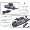 LThyzszb Tactical Light Pressure Switch Mount Plate Kit TD Scar Pocket Panel for 20mm Picatinny Rail Flashlight PEQ Remote Switch Accessories (Black) view 3