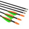 AICHROAD Practice Arrows 24 26 28Inch Targeting Arrow Shooting for Recurve Bows Compoundbow Youth Kids Beginner 24inch 12pcs view 3