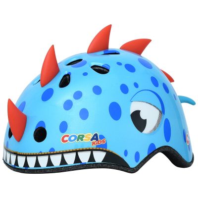 Toddler Bike Helmet - Kids Helmet for 2 Year Old Multi-Sport Protection with 11 Vents Toddler Helmets 2-4 Years Boys Girl - Lightweight Cute Dinosaur Kids Bike Helmet for Bicycle Scooter Roller Blue
