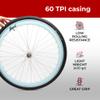 Fincci Pair 700x35c Tire 37-622 Foldable 60 TPI City Commuter Tires with Nylon Protection for Cycle Road Mountain MTB Hybrid Touring Electric Bike Bicycle - Pack of 2X 700 x 35c Tires Nave view 4