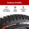Fincci Maori 27.5 x 2.35 Bike Tires - Foldable Kevlar 27.5 Mountain Bike Tires with 1mm Nylon Puncture Resistant - Black 27.5" 60-584 Fast Rolling Tread for Electric, Folding, MTB Hybrid Bikes 60 TPI view 3