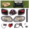 10L0L Golf Cart Deluxe Headlight &Taillight Kit for 2014 Up EZGO Freedom/TXT T48/ EZGO Valor Gas & Electric with Light Upgrade Kit with Turn Signals Switch/Horn/Brake Lights Harness (12V Input) view 1