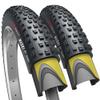 Fincci Pair 29 x 2.25 Inch Bike Tires 57-622 Foldable 60 TPI with Nylon Protection for Mountain Enduro Gravel MTB Hybrid Bicycle - Pack of 2 29x2.25 Tire view 1
