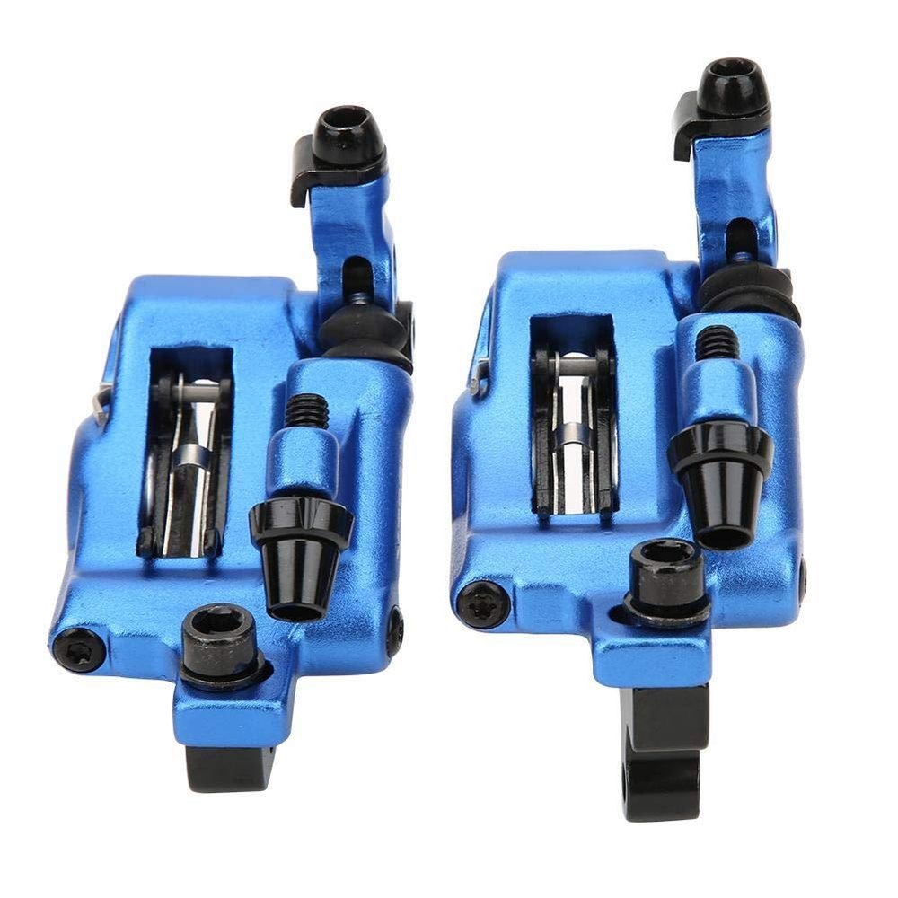 Enrilior Zoom Hb-100 Hydraulic Calipers Bicycle Disc Brake Set,HB-100 Bike Aluminium Alloy Disc Front Rear for Mountain Road Bicycle(Blue)