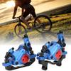 Enrilior Zoom Hb-100 Hydraulic Calipers Bicycle Disc Brake Set,HB-100 Bike Aluminium Alloy Disc Front Rear for Mountain Road Bicycle(Blue) view 2