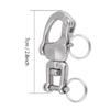 Jaw Swivel Snap Shackle 316 Stainless Steel Stylish Metal Clasps Release Swivel Jaw Snap for Sailboat Spinnaker Halyard(70mm), Boat/Yacht Series, Boat, Yacht Spare Parts view 2