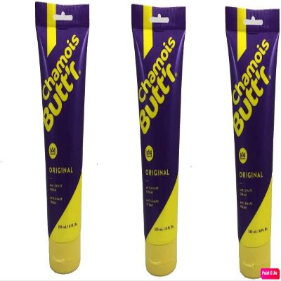 Chamois Butt'r Original Anti-Chafe Cream, 8 oz Tube (3 Pack)