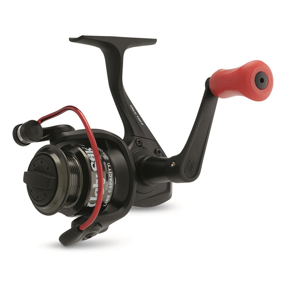 Ugly Stik Ugly Tuff Spinning Spinning Reel, Size 30, 5 Stainless Steel Ball Bearing System, Oil Felt Front Drag Drag, Max of 18lb | 8.1kg, Black