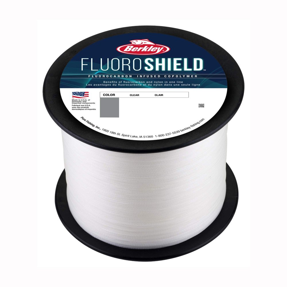 Berkley FluoroShield, Clear, 8lb | 3.6kg, 3000yd | 2743m Fishing Line, Suitable for Freshwater Environments