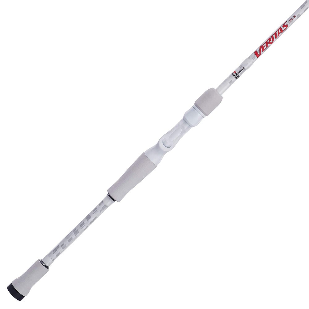 Abu Garcia 73 Veritas Casting Fishing Rod, 1-Piece Rod, 12-20lb Line Rating, Medium Heavy Rod Power, Fast Action, 1/4-1 oz. Lure Rating,White