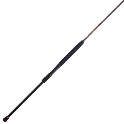 PENN Squadron III 8 Surf Spinning Fishing Rod; 2-Piece, 12-20lb Line Rating, Medium Rod Power, Moderate Fast Action, 3/4-3 oz. Lure Rating, Titanium/Red/Gold