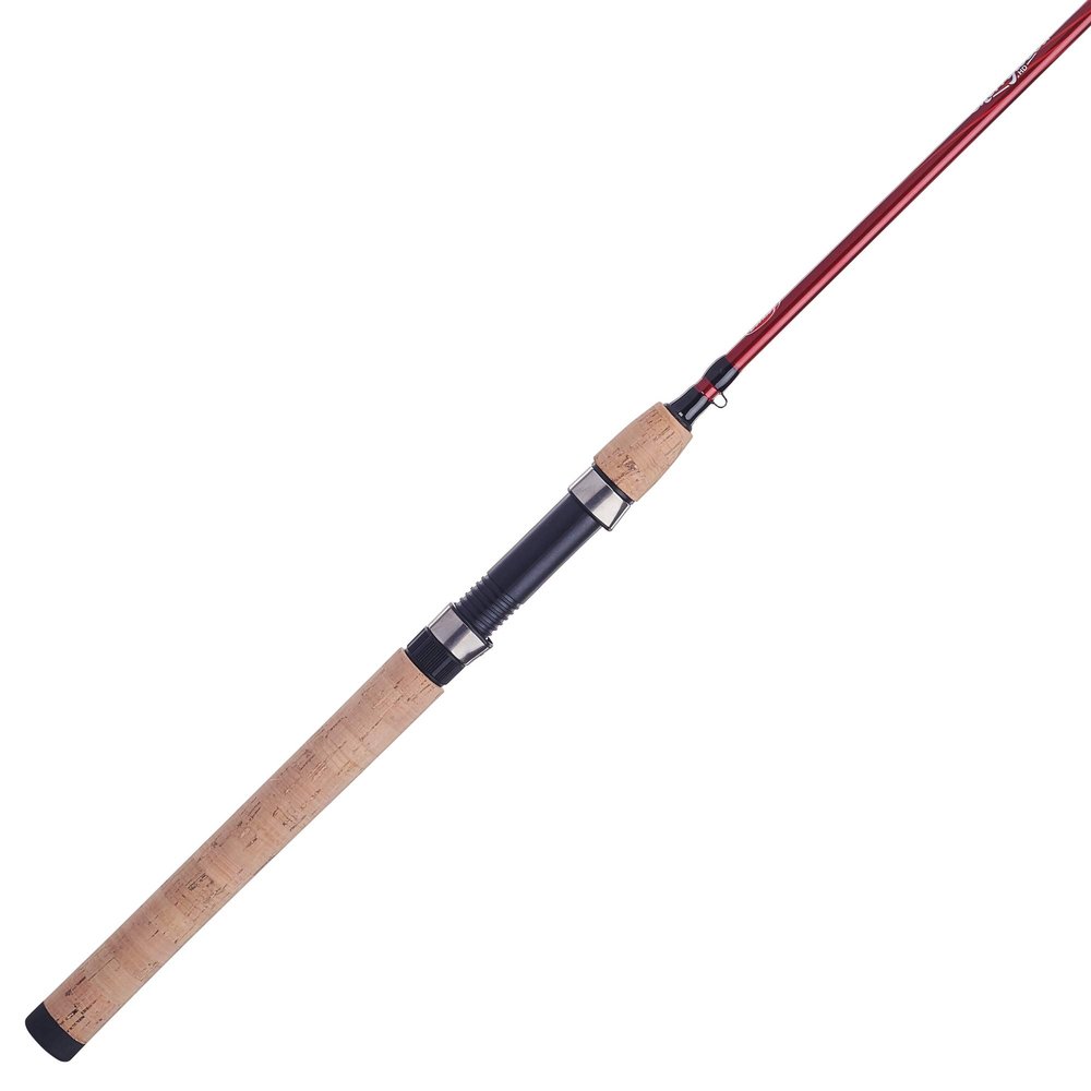 Berkley 66 Cherrywood HD Spinning Rod, One Piece Spinning Rod, 4-12lb Line Rating, Medium Light Rod Power, Fast Action, 1/8-5/8 oz. Lure Rating,Red