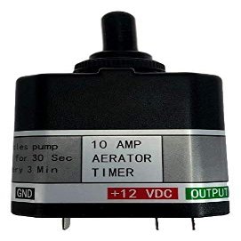 Pactrade Marine Aerator Timer Switch for Livewell Aerator Pump BASIC | Continuous/Intermittent/Off Modes | Multipurpose 12V Timer Switch for 10A Loads | Fishing Boats, Portable Bait Tanks, & More