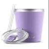 Ello Beacon Vacuum Insulated Stainless Steel Tumbler with Slider Lid and Optional Straw, 24 oz, Lavender view 3