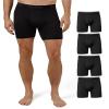 32 Degrees Cool Mens 4-PACK Active Mesh Quick Dry Performance Boxer Brief, 4 Black, Small view 1