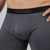 32 Degrees Cool Mens 4-PACK Active Mesh Quick Dry Performance Boxer Brief, 2 Black/2 Charcoal, Small view 3