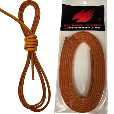 Red Hawk Tannery Glove Lace 3/16x72 Baseball & Softball Glove Lace Pack for Glove Relacing 32 Colors Pro Durability Leather Lacing (ORANGE)