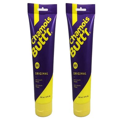 Chamois Butt'r Original Anti-Chafe Cream, 8 Ounce Tube - 2 Pack