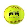 Ballstars Personalized Custom Softball with Base for Mom from Daughter, Son, Kids | Customized Baseball with Name or Text Gift for Mothers Day view 1