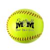 Ballstars Personalized Custom Softball with Base for Mom from Daughter, Son, Kids | Customized Baseball with Name or Text Gift for Mothers Day view 2