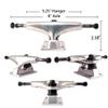 VJ Skateboard Trucks (Silver), Wheels, Bearings, Pads, Hardware 1.25" (52mm Sky Blue) view 2