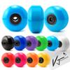 VJ Skateboard Trucks (Silver), Wheels, Bearings, Pads, Hardware 1.25" (52mm Sky Blue) view 3