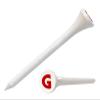 Clip Wipes Logo Golf Tees  2  (100/Pack)  Custom TEECUP Imprint - Personalized Monogram Initial Letters (A-Z) (WHT-RED-G) view 1
